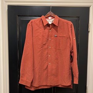 Burnt red The North Face button up shirt